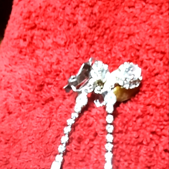 Vintage rainstone earrings - Picture 1 of 2